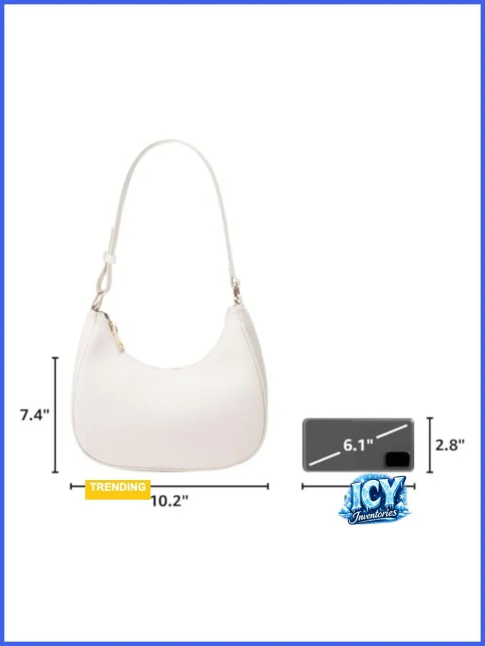 Cute Hobo Shoulder Bag Tote Handbag Women Mini Clutch Purse Zipper PU Leather